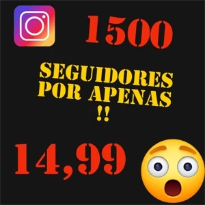 [Promoção] 1500 Seguidores Instagram por apenas R$ 14,99