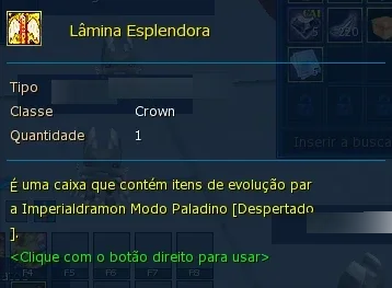 Item Imperialdramon Modo Paladino  La Omega - Digimon Masters Online DMO