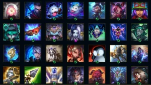 Full Champs, 2 skins raras, Flex diamante 3 - League of Legends LOL