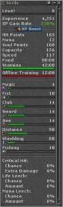 Acc com 217 loyalty e vários low level com skill alto. - Tibia