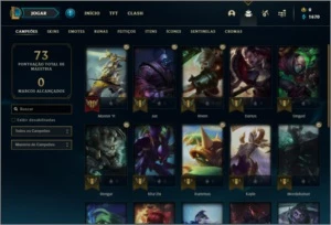 Conta ouro 2 com 4 skins e 23 champs - League of Legends LOL