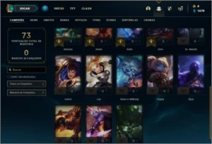 Conta ouro 2 com 4 skins e 23 champs - League of Legends LOL