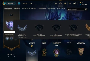 Conta prata 4 com TODOS os champs e 364 Skins + 4 Prestigios - League of Legends LOL