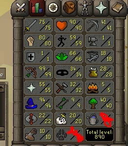 conta rune old pure pvm 99 ranged gracefull f cape. - Runescape RS
