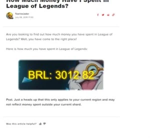 Conta League of Legends +325 skins! LOL