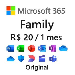 Microsoft 365 Family | 1TB OneDrive 1 meses - Assinaturas e Premium