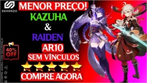 Genshin Impact conta com Raiden Shogun + Kazuha AR10
