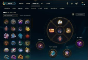Conta LOL Plat 4/254 skins - League of Legends