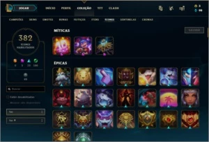 Conta LOL Plat 4/254 skins - League of Legends