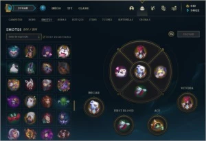 Conta de league of legends, 822 skins,16 skins prestígios LOL