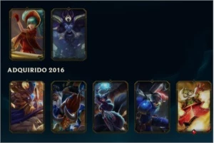CONTA PLAT 5 ( OURO 5 FLEX ) 58 CHAMPIONS - League of Legends LOL