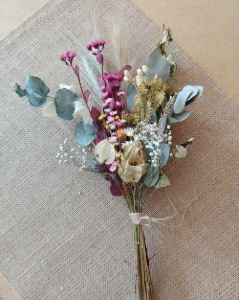Mini Buque Flores Secas para vaso de 15cm - Artesanato e Personalizados