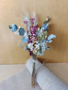 Mini Buque Flores Secas para vaso de 15cm - Artesanato e Personalizados