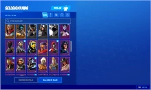 Conta fortnite Da temporada 4 Até 1° temporada capitulo 2