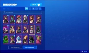 Conta fortnite Da temporada 4 Até 1° temporada capitulo 2