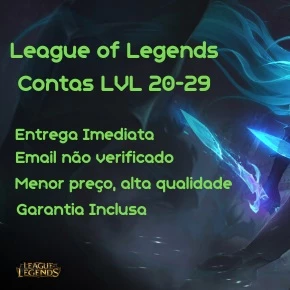 🔥 Contas LVL 20-29 PROMOÇÃO ✅ - League of Legends LOL