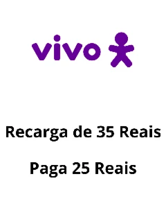 Recarga Vivo de 35 Reais - Gift Cards