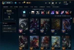 Unranked com 60 Champs e 35 Skins ( JG / ADC / MID ) - League of Legends LOL
