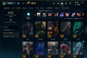 Unranked com 60 Champs e 35 Skins ( JG / ADC / MID ) - League of Legends LOL