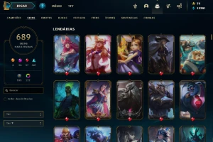 Conta LoL Recheada - 689 Skins - (Lista de skins no anuncio) - League of Legends