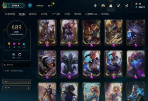 Conta LoL Recheada - 689 Skins - (Lista de skins no anuncio) - League of Legends