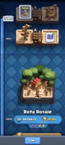 Cv65, Arena 26 Rota Royale, Ranqueada liberado - Clash Royale