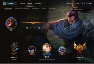 CONTA LEAGUE OF LEGENDS LOL