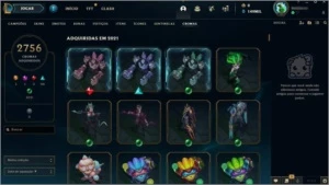 Conta League of Legends  1266 Skins ( PAX Skins +++) LOL