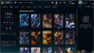 Conta League of Legends  1266 Skins ( PAX Skins +++) LOL