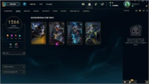 Conta League of Legends  1266 Skins ( PAX Skins +++) LOL