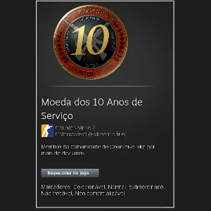 Conta Steam Antiga Medalha 5 e 10 Anos CS PREÇO IMPERDÍVEL!! - Counter Strike