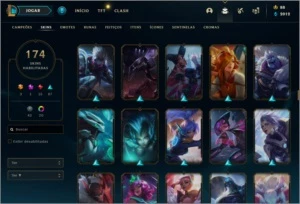 Conta League of Legends, 174 skins, 143 Campeões LOL