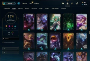 Conta League of Legends, 174 skins, 143 Campeões LOL