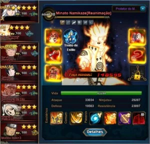 CONTA NARUTO ONLINE Tranca nv 99 +350K DE FC. - Outros