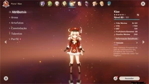 Conta Genshin Impact AR50/5 personagens 5 star/Benção da lua