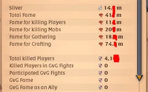 410+ DE FAMA, TODAS COLETA T8 COM EMAIL - Albion Online