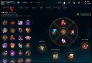 Conta LOL - level 516, 589 skins, 738 pontos maestrias etc - League of Legends