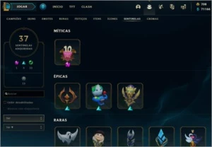 Conta LOL - level 516, 589 skins, 738 pontos maestrias etc - League of Legends