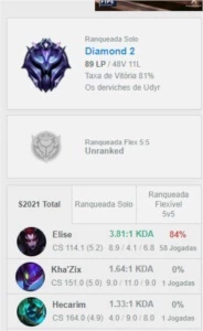 conta d2 mmr boostado top 1 elise - League of Legends LOL