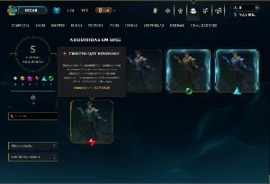 Esmeralda 2 com 30 Champs e 5 Skins - League of Legends LOL