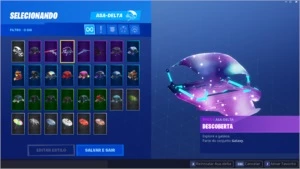 Conta Fortnite Galaxy + John Wick + Royale Bomber e mais