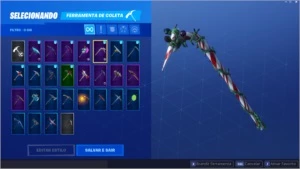 Conta Fortnite Galaxy + John Wick + Royale Bomber e mais