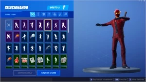 Conta Fortnite Galaxy + John Wick + Royale Bomber e mais