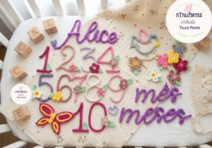 Kit Mêsversário Jardim Encantado Personalizado Tricotin - Artesanato e Personalizados