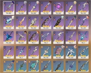 Genshin Impact AR 50 com Hutao e outros personagens