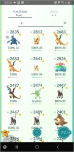 Captura de Pokémon 100%