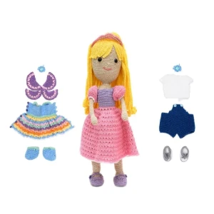 Boneca Jéssica em amigurumi - Artesanato e Personalizados
