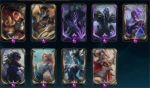 Conta DIAMANTE 74%WR + TODOS OS ETERNOS EA E RP, 384 skins - League of Legends LOL