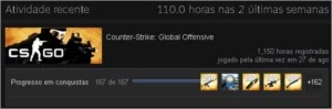 CONTA CSGO ÁGUIA 2 + PUBG + FOR HONOR - Counter Strike