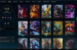 Conta League Of Legends (156 skins, Todos Campeões) LOL
